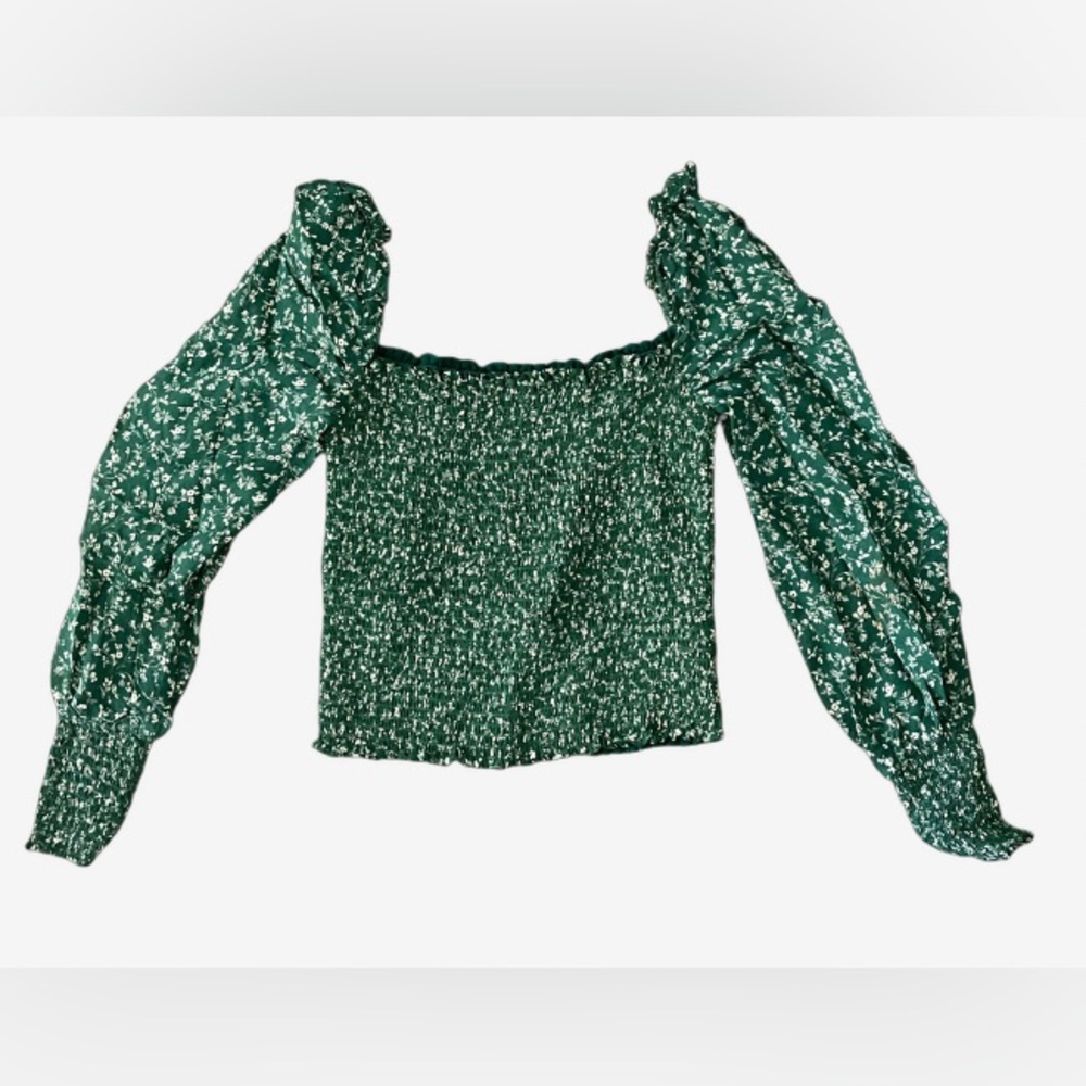 Reformation square neck blouse